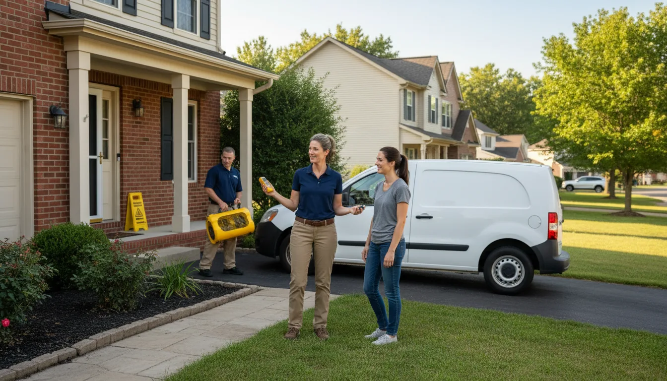 Water restoration image for Dehumidification And Cleanup Services in Winchester, KY